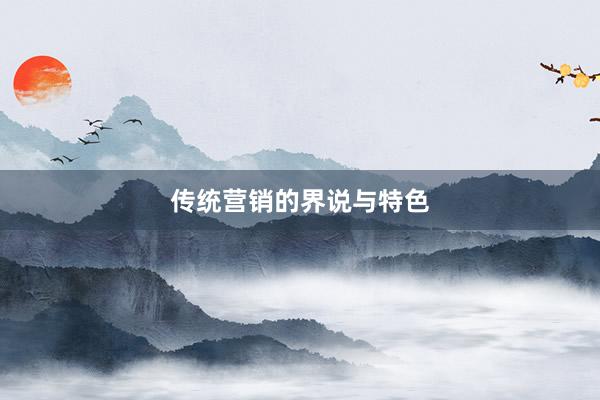 传统营销的界说与特色
